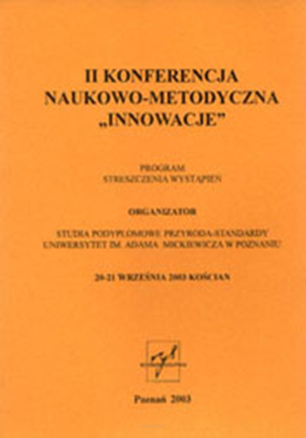 II Konferencja naukowo-metodyczna „Innowacje