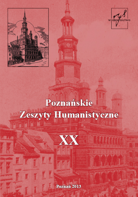 Adam Czabański (red.), Poznańskie Zeszyty Humanistyczne, t. XX