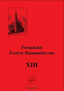 Adam Czabański (red.), Poznańskie Zeszyty Humanistyczne, t. XIII