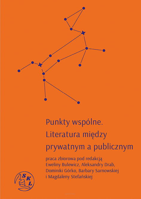 Punkty wspólne. Literatura między prywatnym a publicznym, praca zbiorowa pod redakcją Eweliny Bulewicz, Aleksandry Drab, Dominiki Górko, Barbary Sarnowskiej i Magdaleny Stefańskiej
